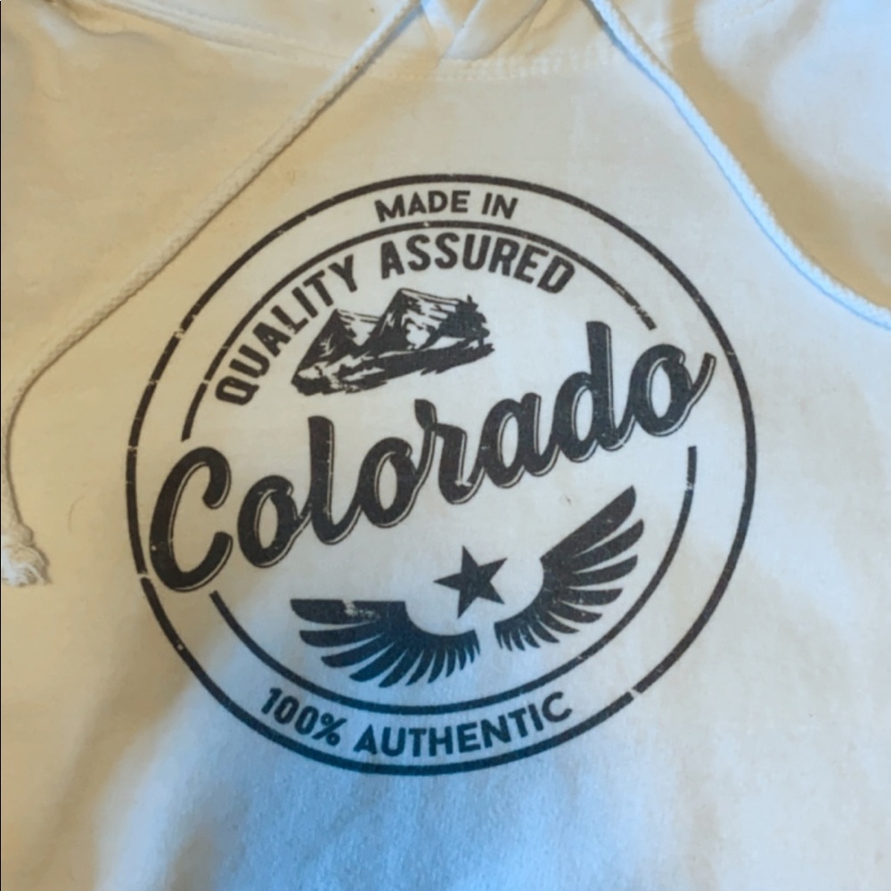 White hoodie Colorado